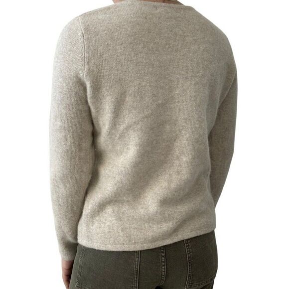 Vintage 1990s Womens Carole Little Angora Wool Blend Fluffy Fuzzy Soft Sweater - Picture 4 of 7